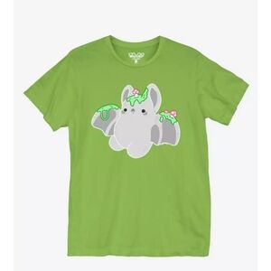Bat Stone Lime green Mushroom Tee Shirt New Tags L Hot Topic